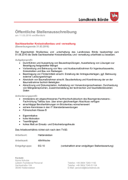 verwaltung beim Eigenbetrieb Straßenbau und