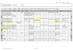 Stundenplan März 2016 - SFT Schule für Tourismus