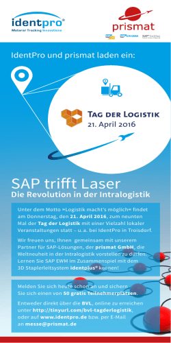 SAP trifft Laser - 3D Staplerleitsystem identplus