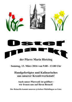 Infoblatt - Pfarre Maria Hietzing