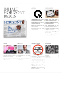 INHALT HORIZONT 10/2016