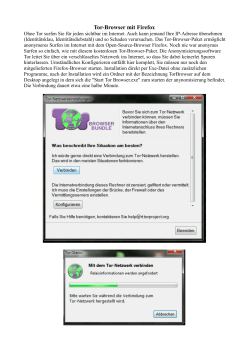 Tor-Browser mit Firefox