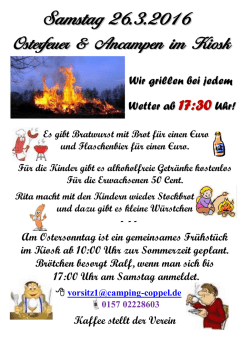 Samstag 26.3.2016 - Camping Coppel e.V.
