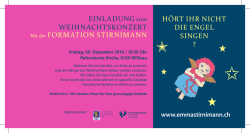 H&Ouml;RT IHR NICHT DIE ENGEL SINGEN ? EINLADUNG zum
