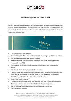 Software Update für DiGiCo S21 - United-b