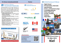 Programmflyer - SchülerAustausch