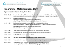 Programm – Metamorphose Bern