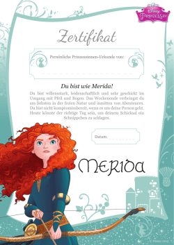 Du bist wie Merida!