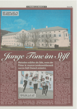 Junge Töne im Stift