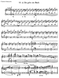 Page 1 10. a) Da geht ein Bach Friedrich Nietzsche Lebháft l l JJ J Q