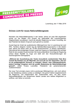 Gr&uuml;nes Licht f&uuml;r neues Nationalit&auml;tengesetz