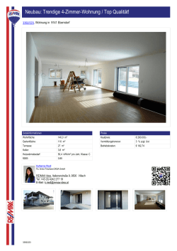 Neubau: Trendige 4-Zimmer-Wohnung / Top
