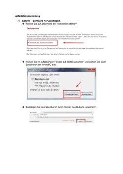 Installationsanleitung 1. Schritt – Software herunterladen