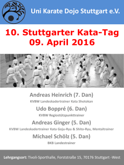 Ausschreibung - Uni Karate Dojo Stuttgart eV
