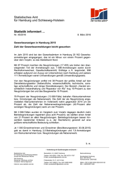 Statistik informiert