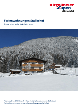 Ferienwohnungen Stallerhof in St. Jakob in Haus