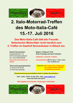 2. Italo-Motorrad-Treffen des Moto-Italia-Café 15.