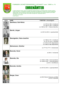 ehren&auml;mter - Farger Schuetzengesellschaft von 1895 eV