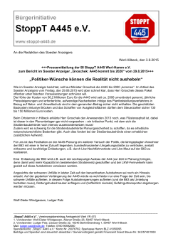 Informationen - B&uuml;rgerinitiative StoppT A445 eV