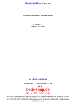 Baudetail-Atlas Hochbau - ReadingSample - beck