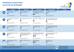 Hauptmensa Campus Essen - Studentenwerk Essen