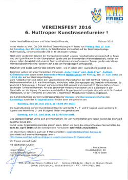 Einladungsschreiben 2016