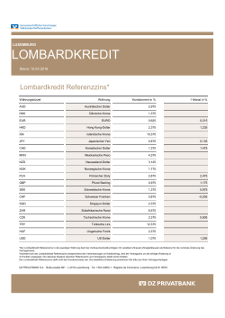 lombardkredit - DZ Privatbank