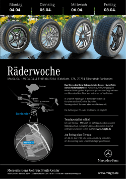 Räderwoche - Mercedes-Benz Gebrauchtteile