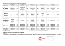 Speiseplan Kalenderwoche 11 der Cantina Catering