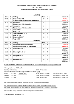 Zeiteinteilung 2016 - Kreisreiterbund Steinburg