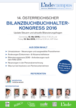 14. Österreichischer Bilanzbuchhalter-Kongress 2015