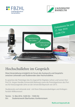 Hochschullehre im Gespräch