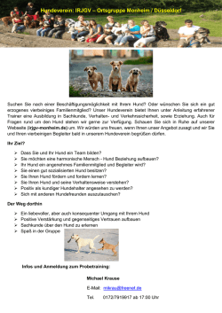 Hundeverein: IRJGV &ndash; Ortsgruppe Monheim / D&uuml;sseldorf