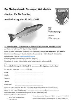 Bestellformular laden! - Fischereiverein "Binsespan" Weinzierlein eV