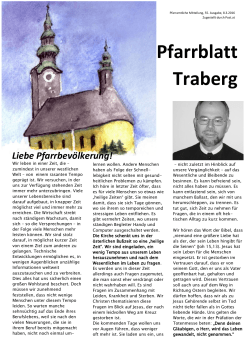 Pfarrblatt Traberg