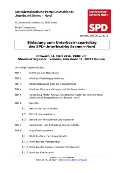 Teilnahme an der BreNor 2008 - SPD Bremen-Nord