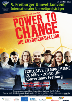 5. Freiburger Umweltkonvent - European Environment Foundation