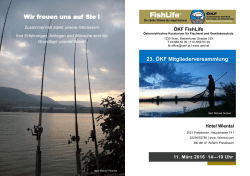 Zum Programm - Österreichisches Kuratorium für Fischerei und