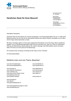 Herzlichen Dank f&uuml;r Ihren Besuch!