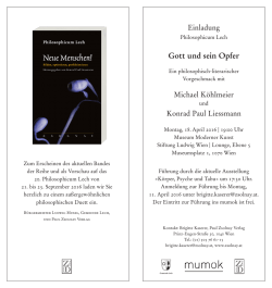Gott und sein Opfer - Philosophicum Lech