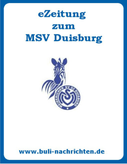 MSV Duisburg - BuLi Nachrichten