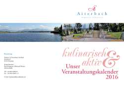 Veranstaltungskalender 2016 - Aiterbach