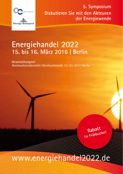 5. Symposium Energiehandel 2022