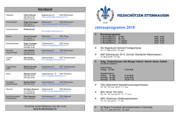 Jahresprogramm 2016