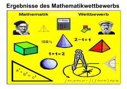 Mathewettbewerb Ergebnisse 2016