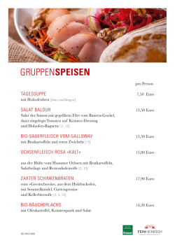 Gruppenangebote
