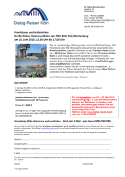 Hafenrundfahrt - Dialog-Reisen K&ouml;ln