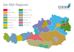 Die OSA Regionen - Outdoor Server Austria
