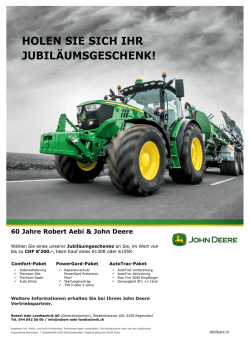 HOLEN SIE SICH IHR JUBIL&Auml;UMSGESCHENK!