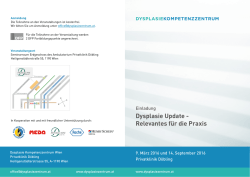 Dysplasie Update - Relevantes f&uuml;r die Praxis